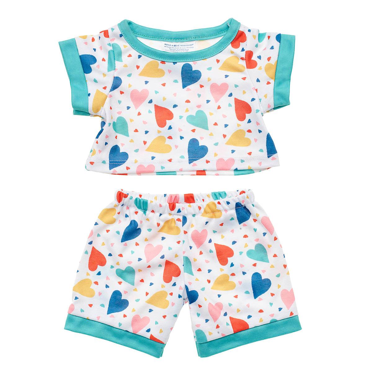 Multi Hearts PJ Set - Build-A-Bear Workshop Australia